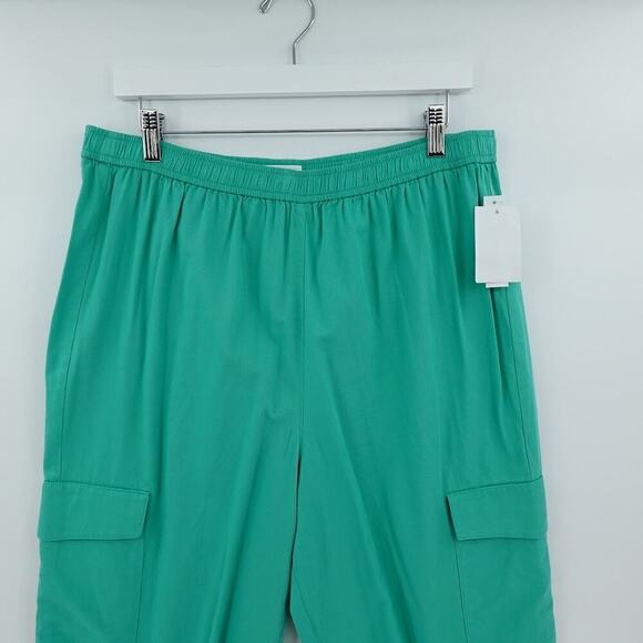 Abound Cargo Jogger Womens Large Green Marine Light Pants Lounge Comfy - Picture 3 of 13